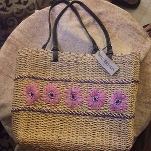 Brand new vintage straw bag!